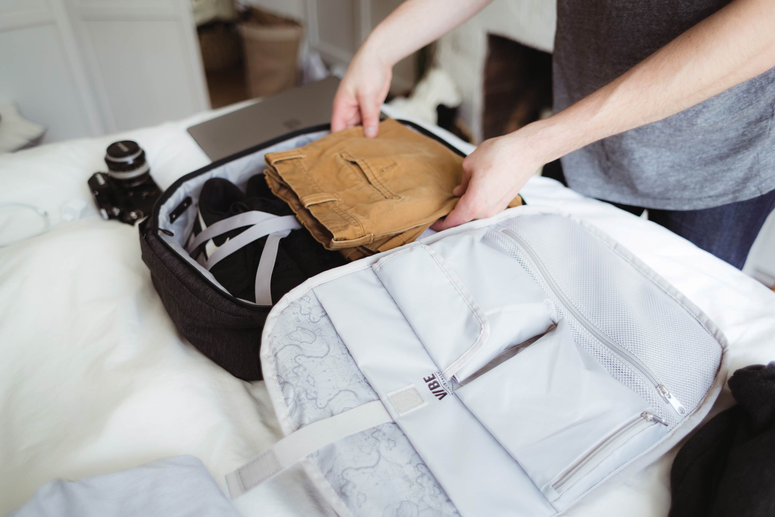 backpack packing location for air travel AirPackr with AirPump How to pack a backpack