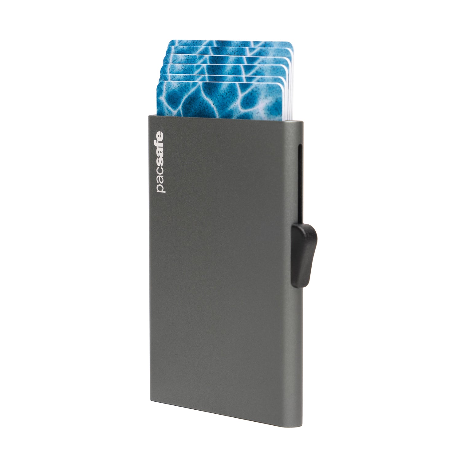 Pacsafe RFIDsafe RFID blocking aluminum slider wallet - Dark Grey Pacsafe RFIDsafe RFID blocking aluminum slider wallet - Dark Grey