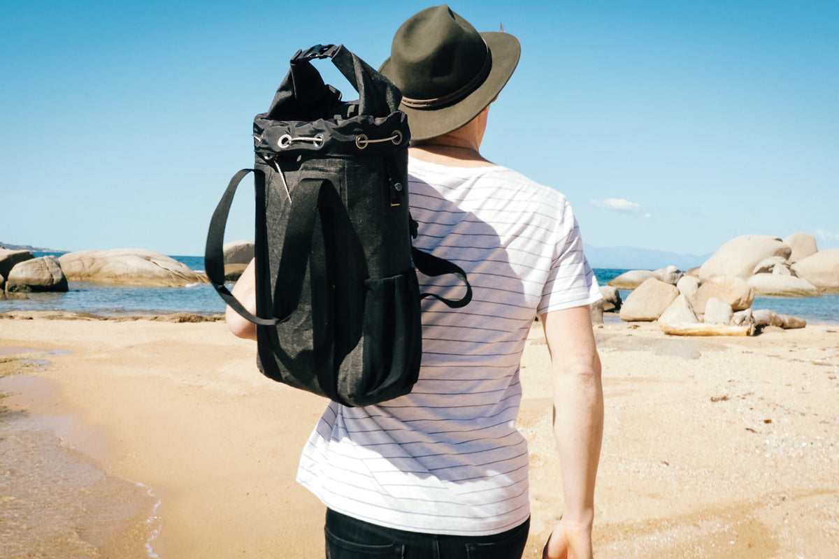 beach travel backpack RESTUBE OCEAN 28L Fully Waterproof | Smart Loop System Embrace laid The World's First Water-Resistant, Anti-Theft