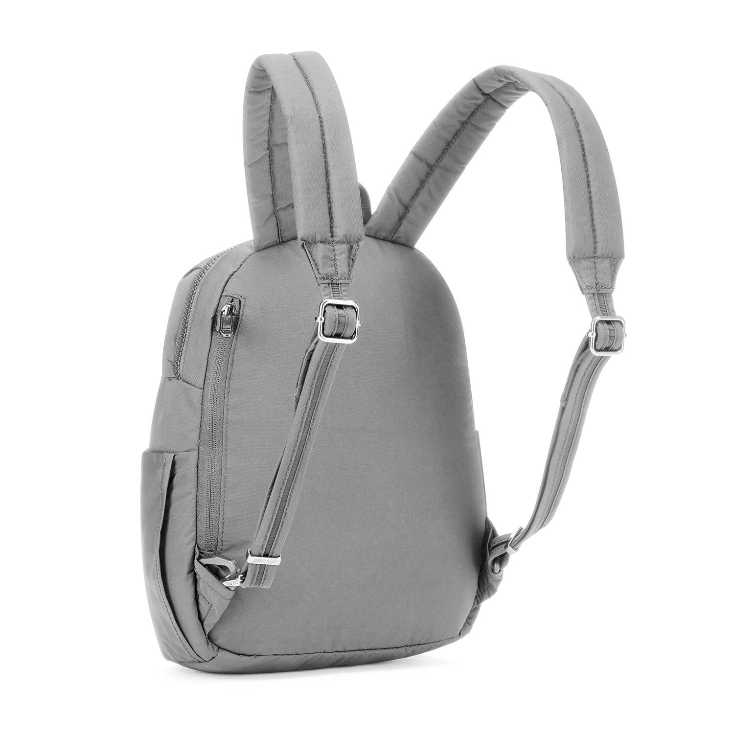 Gray backpack purse hot sale