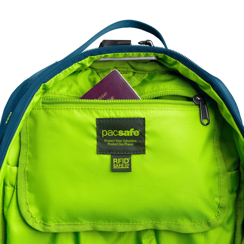 amazon safe travel backpack Pacsafe® ECO 18L anti-theft backpack
