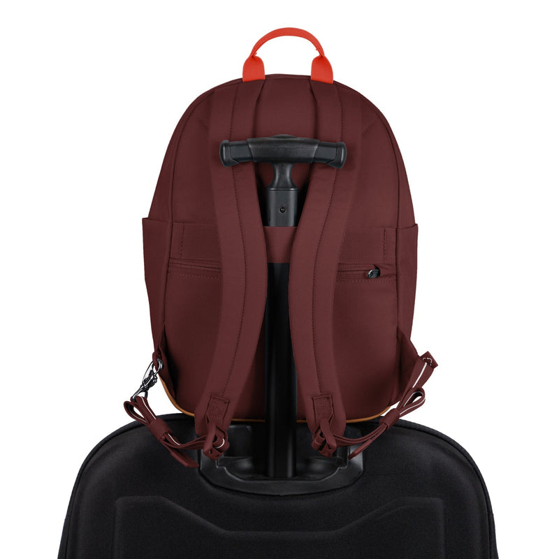 Pacsafe® GO 15L anti-theft backpack, Garnet Red
