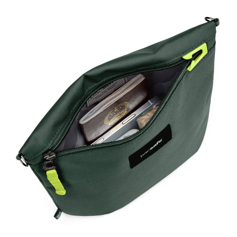 Pacsafe® GO anti-theft crossbody pouch, Spruce Green