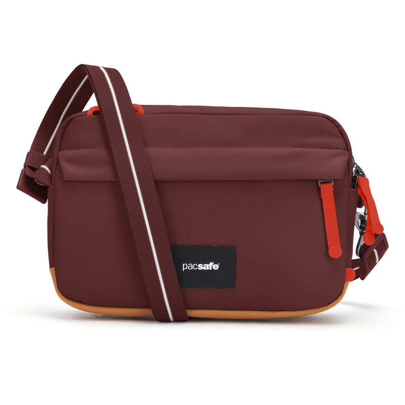 Pacsafe® GO anti-theft crossbody bag, Garnet Red