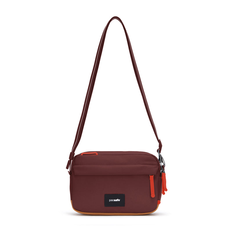 Pacsafe® GO anti-theft crossbody bag, Garnet Red