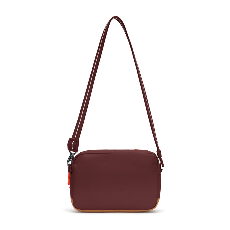 Pacsafe® GO anti-theft crossbody bag, Garnet Red