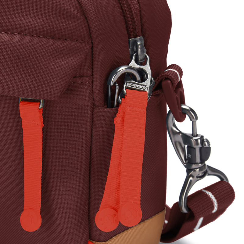 Pacsafe® GO anti-theft crossbody bag, Garnet Red