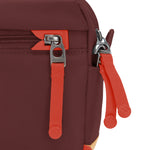 Pacsafe® GO anti-theft crossbody bag, Garnet Red