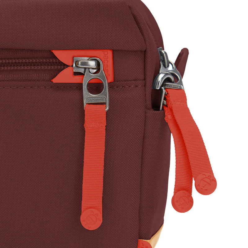 Pacsafe® GO anti-theft crossbody bag, Garnet Red
