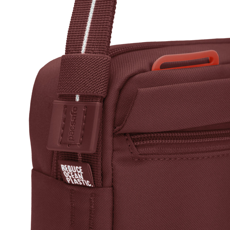 Pacsafe® GO anti-theft crossbody bag, Garnet Red