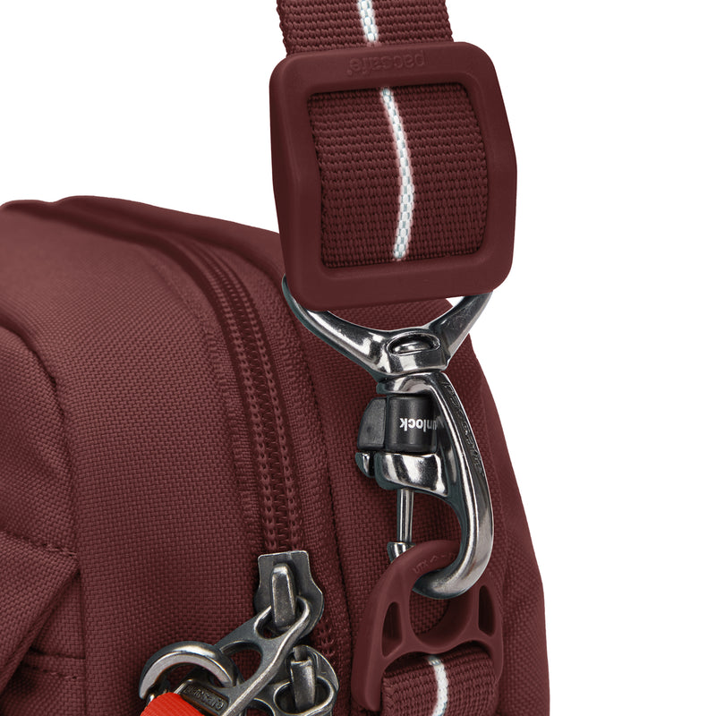 Pacsafe® GO anti-theft crossbody bag, Garnet Red