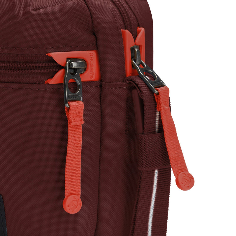Pacsafe® GO anti-theft micro crossbody, Garnet Red
