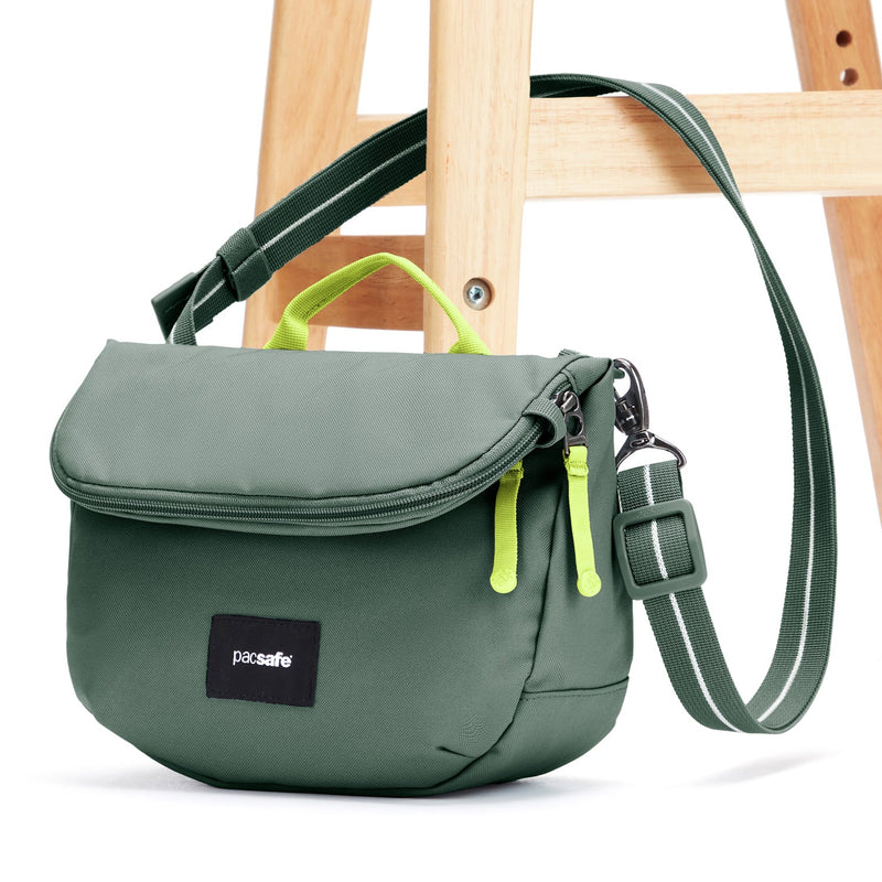 Pacsafe® GO anti theft saddle crossbody, Spruce Green