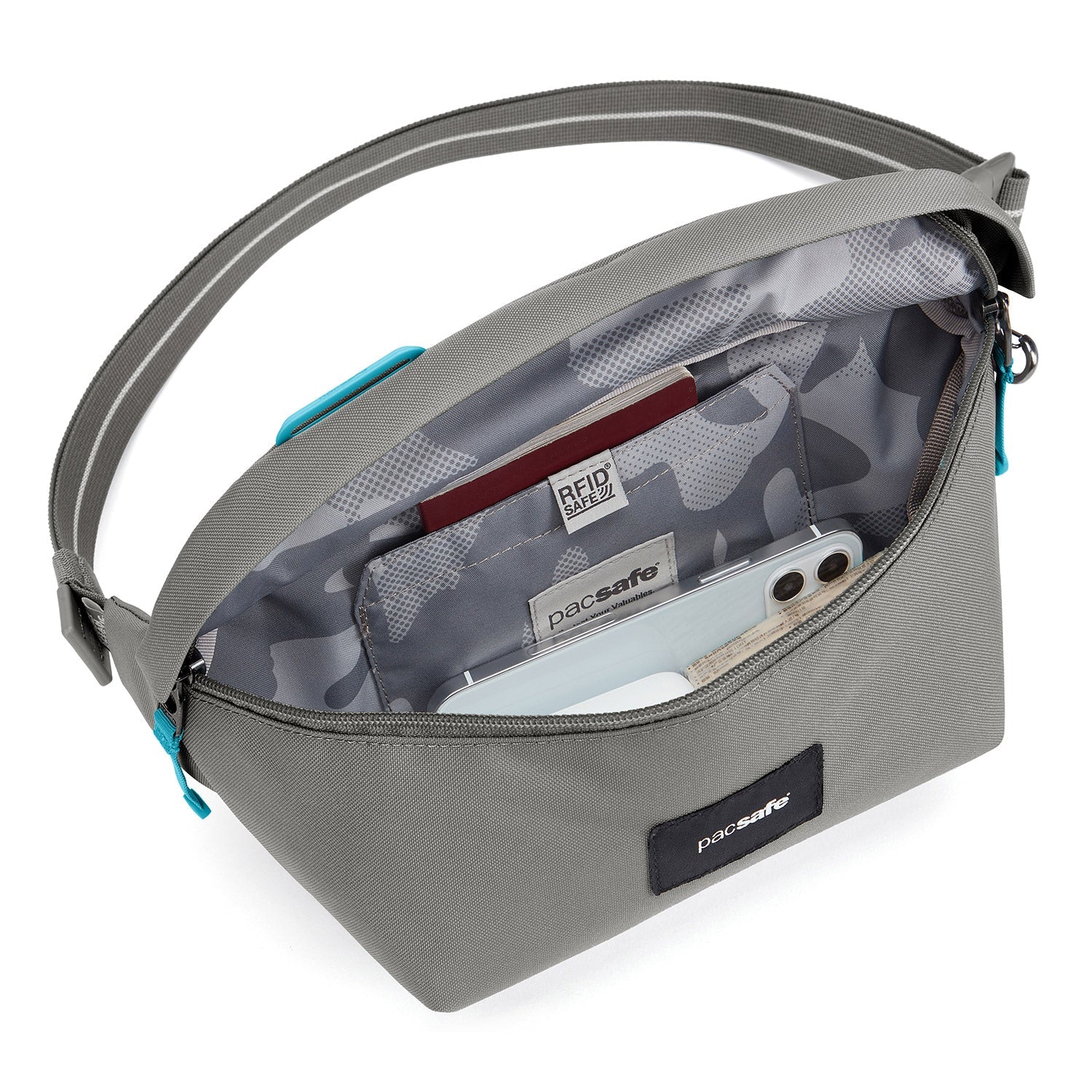 Pacsafe GO Anti-Theft Sling Pack - RFID Safe, Cut-Proof & Made From Recycled Materials