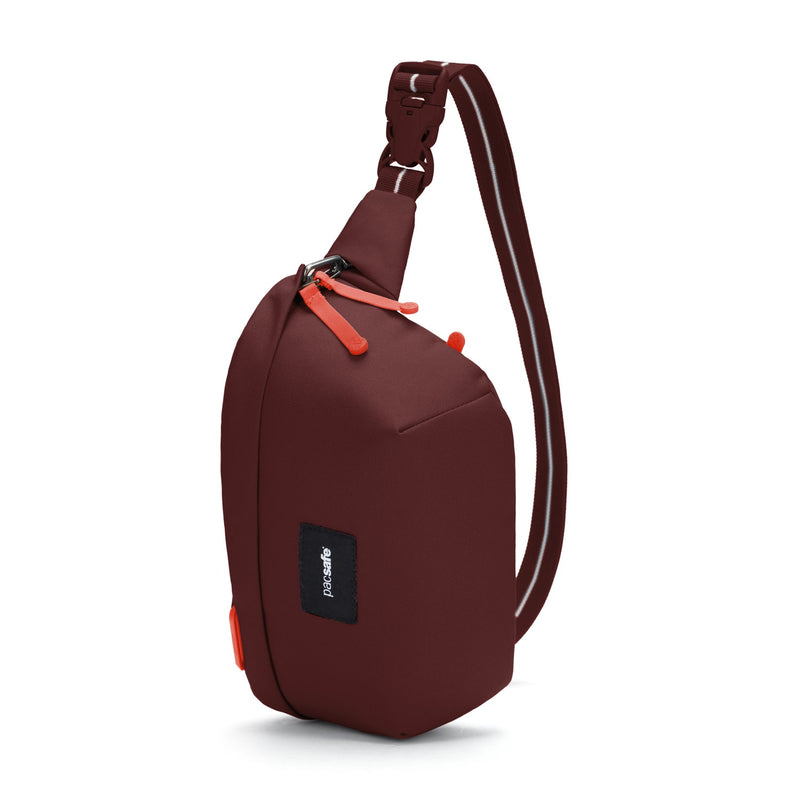 Pacsafe® GO anti-theft sling pack, Garnet Red