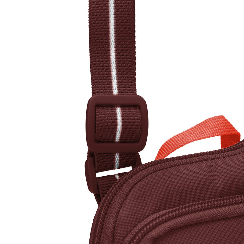 Pacsafe® GO anti-theft tech crossbody, Garnet Red