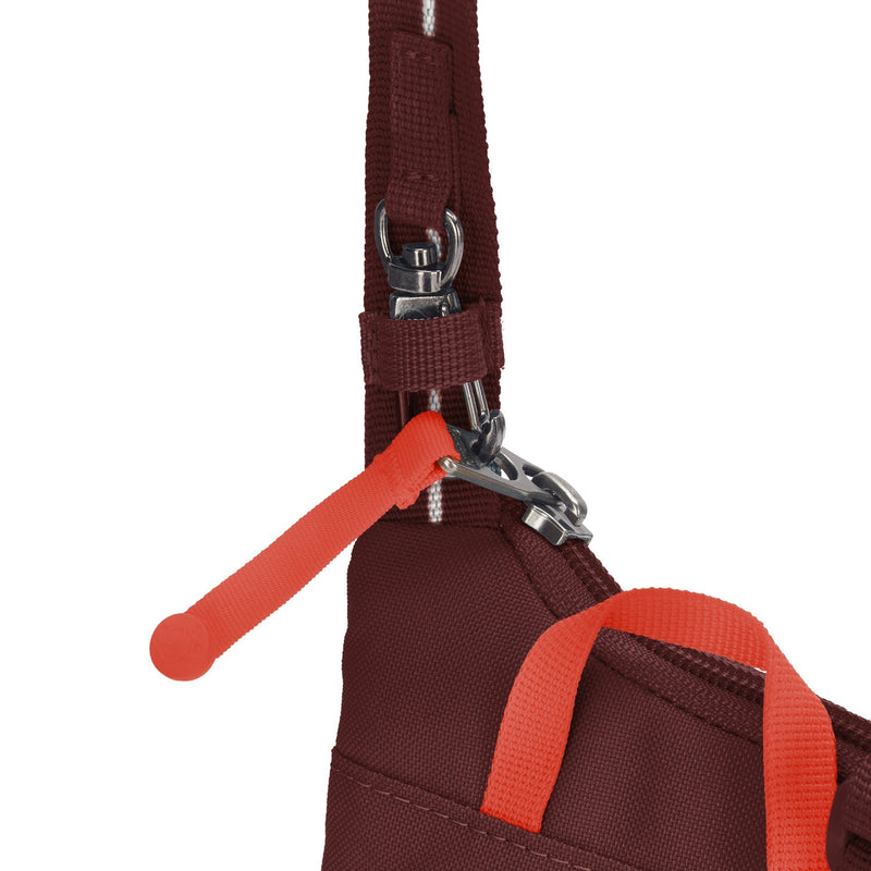 Pacsafe® GO anti-theft tech crossbody, Garnet Red