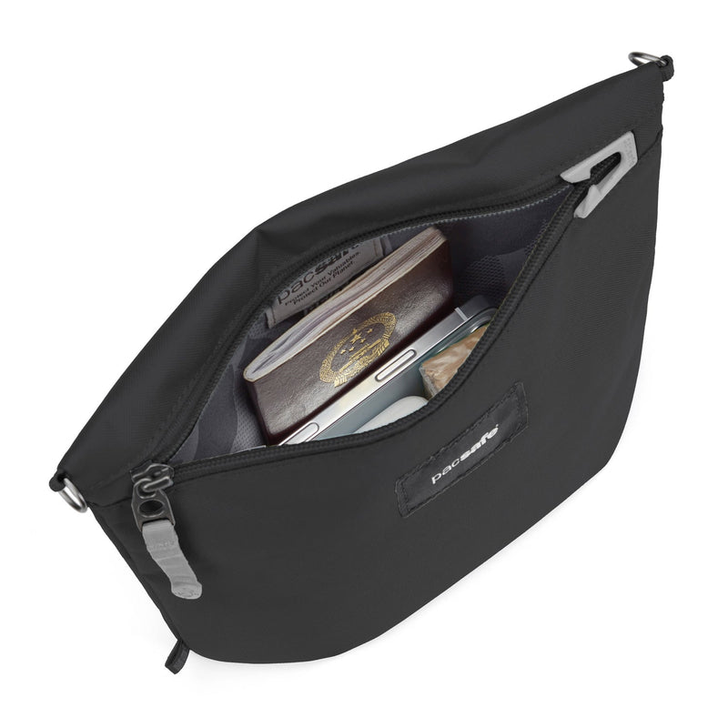 Pacsafe® GO anti-theft crossbody pouch, Jet Black