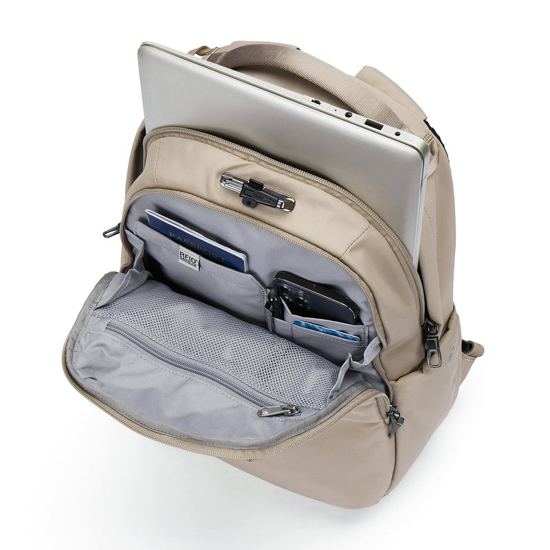 Pacsafe® V 16L Anti-Theft All-Around Backpack, Beige