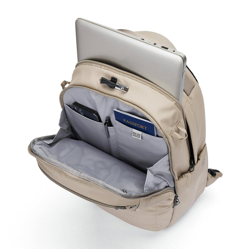 anti theft leather backpack AriaGuard Mini Anti-Theft very safe. Men's Leather Backpack Anti Theft