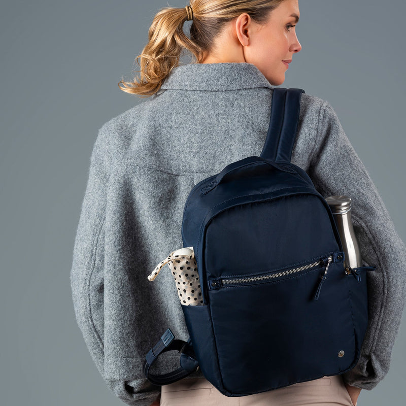 anti theft mini backpack Pacsafe ECO 18L Anti-Theft A travel backpack is a vacation must Ladies Backpack Small Anti Theft