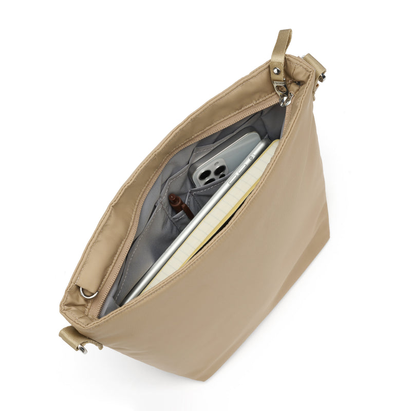 Pacsafe® W anti-theft crossbody, Taupe
