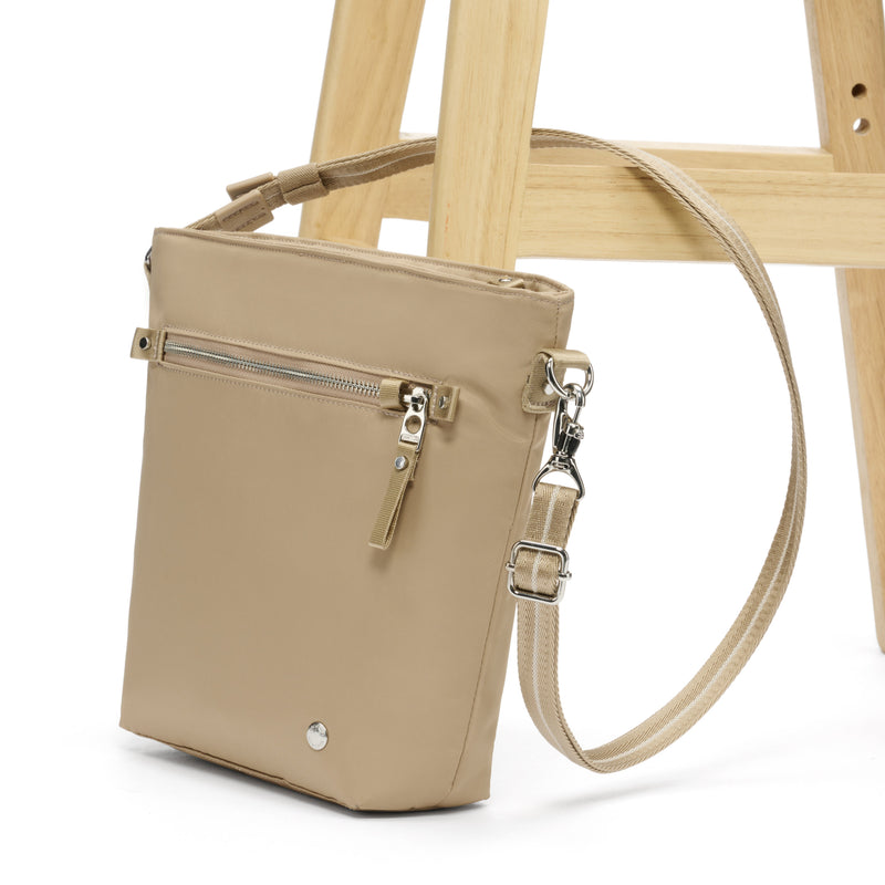 Pacsafe® W anti-theft crossbody, Taupe