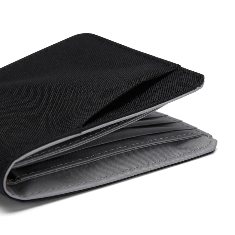 Pacsafe® RFIDsafe™ RFID blocking bifold wallet, Jet Black