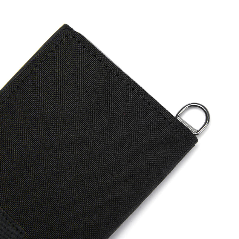 Pacsafe® RFIDsafe™ RFID blocking trifold wallet, Jet Black
