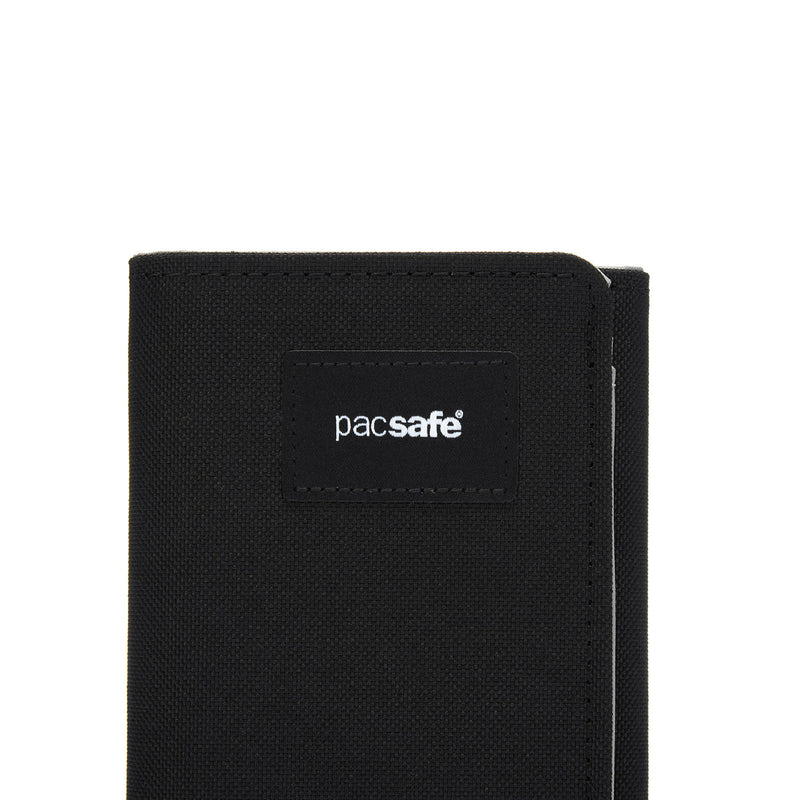 Pacsafe® RFIDsafe™ RFID blocking trifold wallet, Jet Black