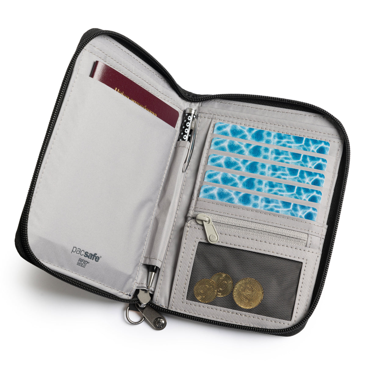 Pacsafe RFIDsafe - Petite Pochette De Voyage Dark Denim - Neuve