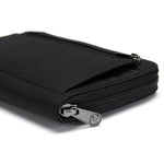 Pacsafe® RFIDsafe™ RFID blocking compact travel organizer, Jet Black
