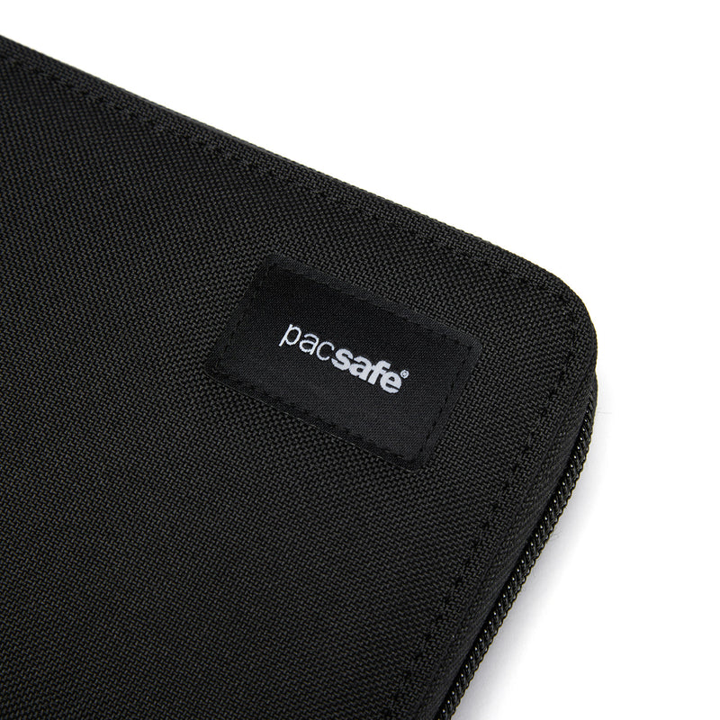Pacsafe® RFIDsafe™ RFID blocking continental wallet, Jet Black