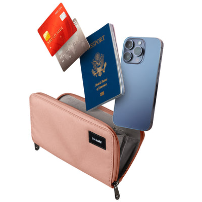 Pacsafe® RFIDsafe™ RFID blocking continental wallet (lifestyle)