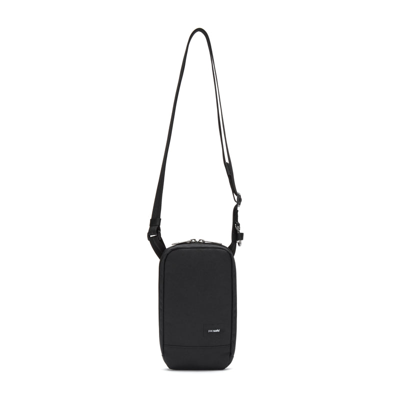 Pacsafe® RFIDsafe™ RFID blocking tech crossbody, Jet Black