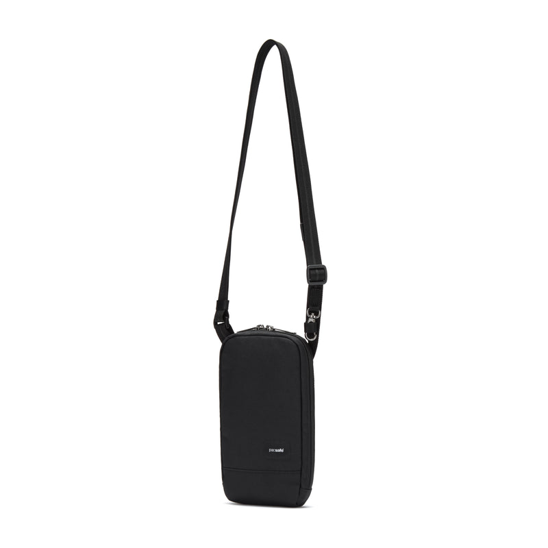 Pacsafe® RFIDsafe™ RFID blocking tech crossbody, Jet Black