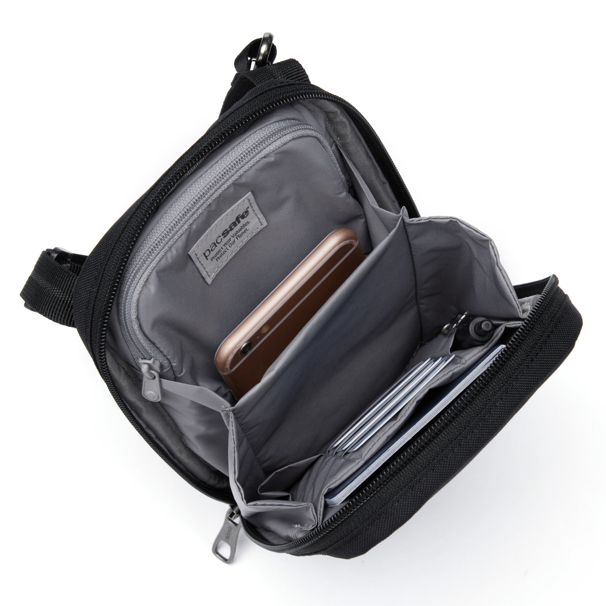 Product image of Pacsafe® RFIDsafe™ RFID blocking tech crossbody