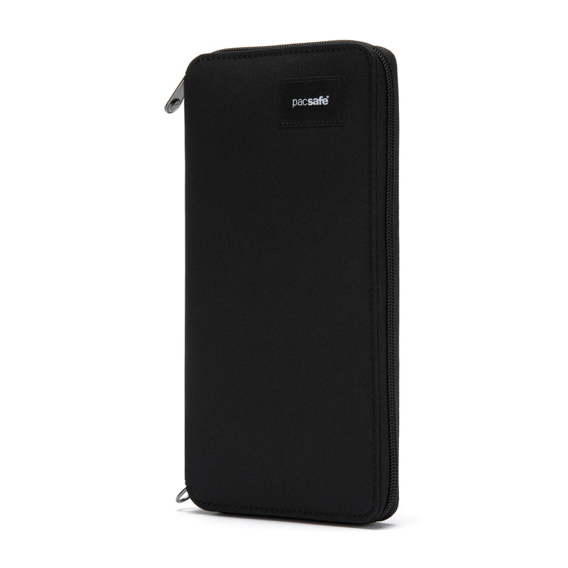 Pacsafe® RFIDsafe™ RFID blocking travel wallet, Jet Black