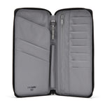 Pacsafe® RFIDsafe™ RFID blocking travel wallet, Jet Black