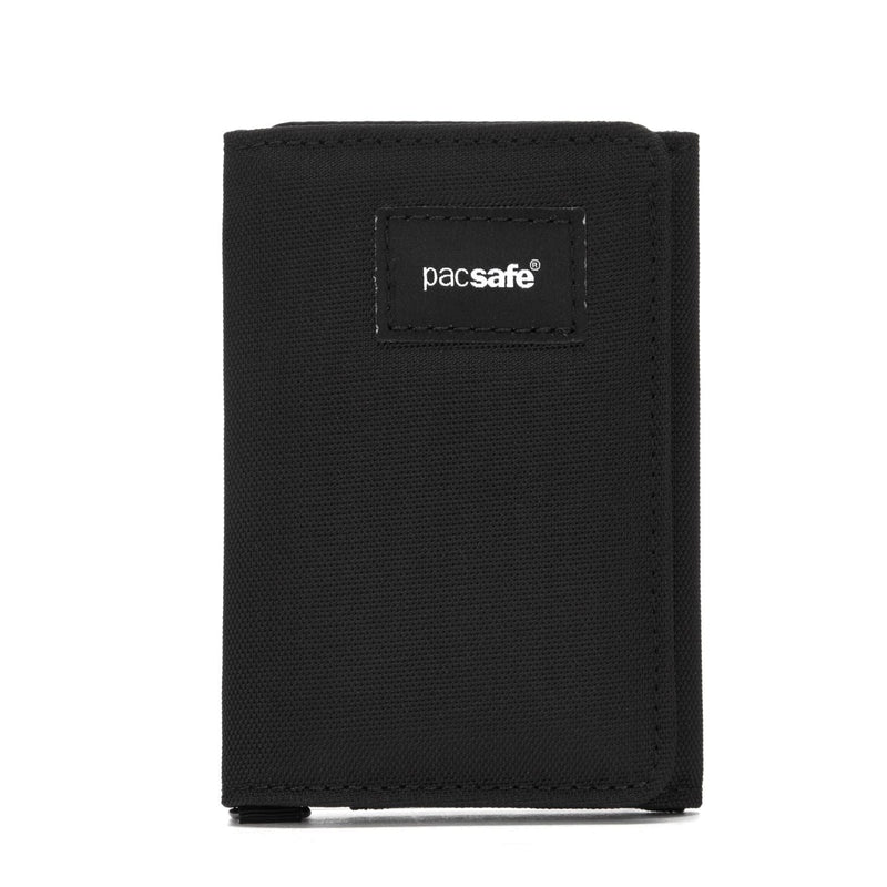 Pacsafe® RFIDsafe™ RFID blocking trifold wallet, Black