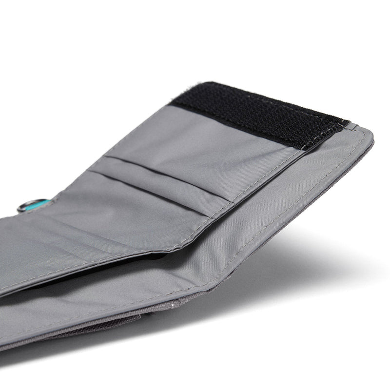 Pacsafe® RFIDsafe™ RFID blocking trifold wallet, Stone