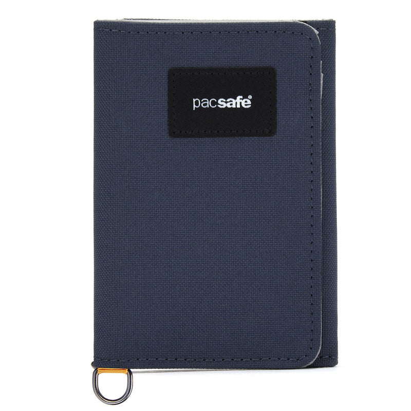 Pacsafe® RFIDsafe™ RFID blocking trifold wallet, Coastal Blue