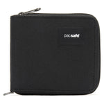 Pacsafe® RFIDsafe™ RFID blocking zip around wallet, Jet Black
