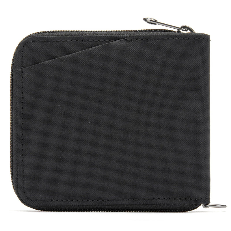 Pacsafe® RFIDsafe™ RFID blocking zip around wallet, Jet Black