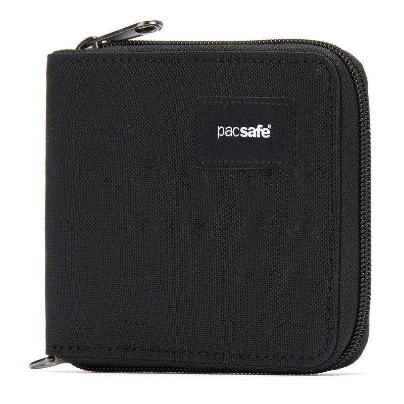 Pacsafe® RFIDsafe™ RFID blocking zip around wallet, Jet Black
