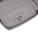 Pacsafe® RFIDsafe™ RFID blocking zip around wallet, Stone
