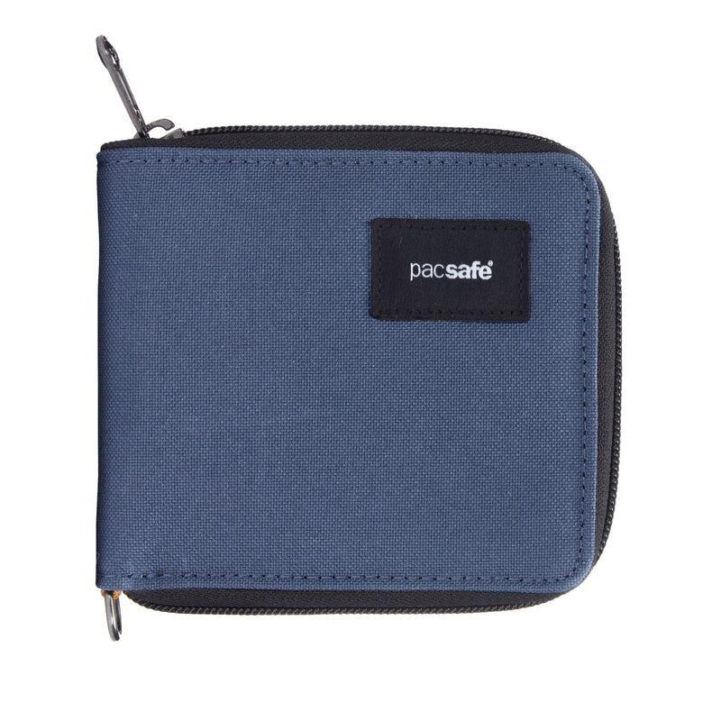 Pacsafe® RFIDsafe™ RFID blocking zip around wallet, Coastal Blue