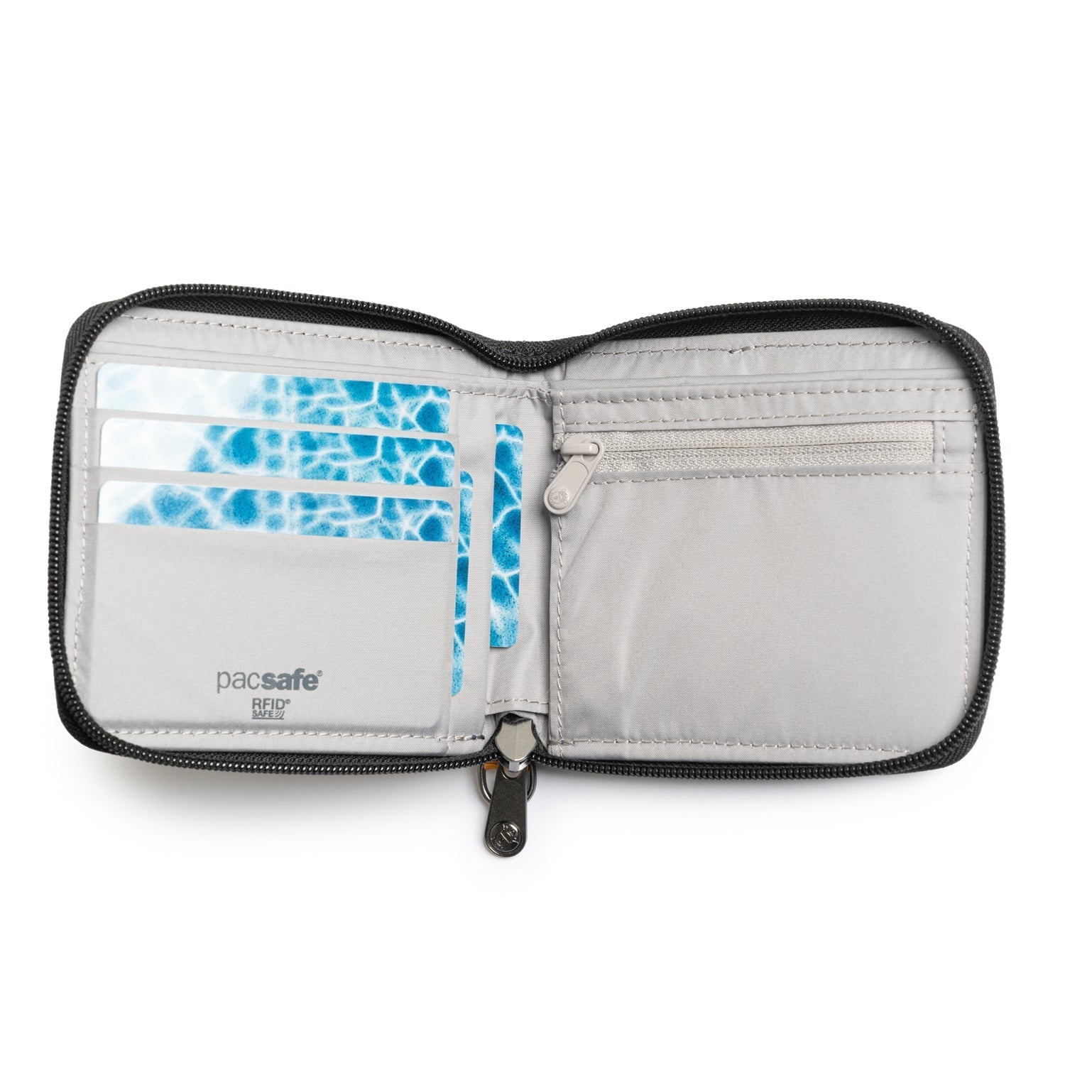 RFIDsafe® RFID blocking zip around wallet