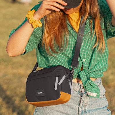 Pacsafe® GO anti-theft crossbody bag (lifestyle)