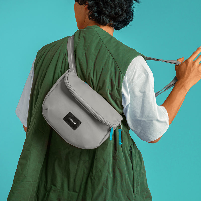 Pacsafe® GO Anti Theft Saddle Crossbody, Cerulean Blue